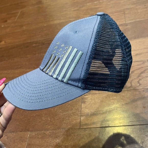 USA Flag Hat Adjustable Blue Mesh Academy Sports & Outdoor Snapback Trucker Hat - Picture 1 of 7
